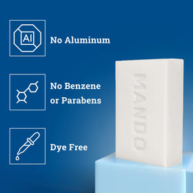 Mando 4-in-1 bar lather demonstration for cleansing