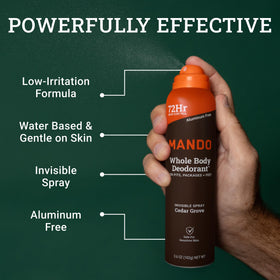 Mando spray nozzle application mist demonstrates fast, even coverage.