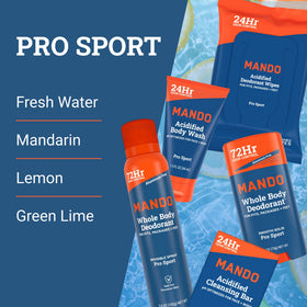 Mando deodorant wipes 15ct for on-the-go freshness