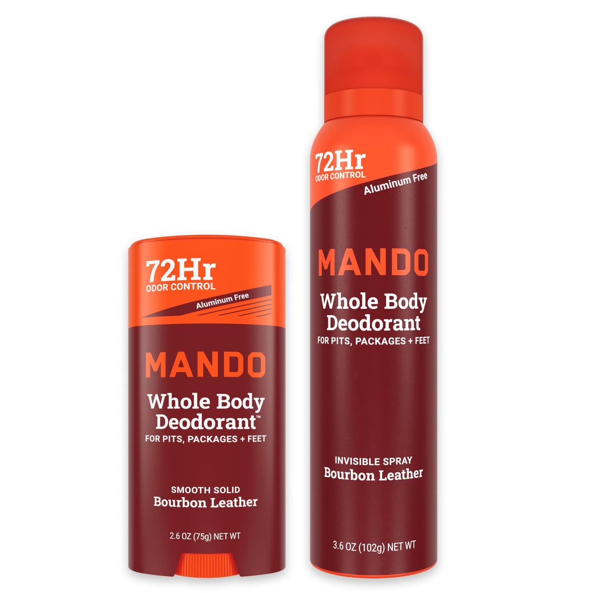 Mando solid-stick application for targeted odor protection all day