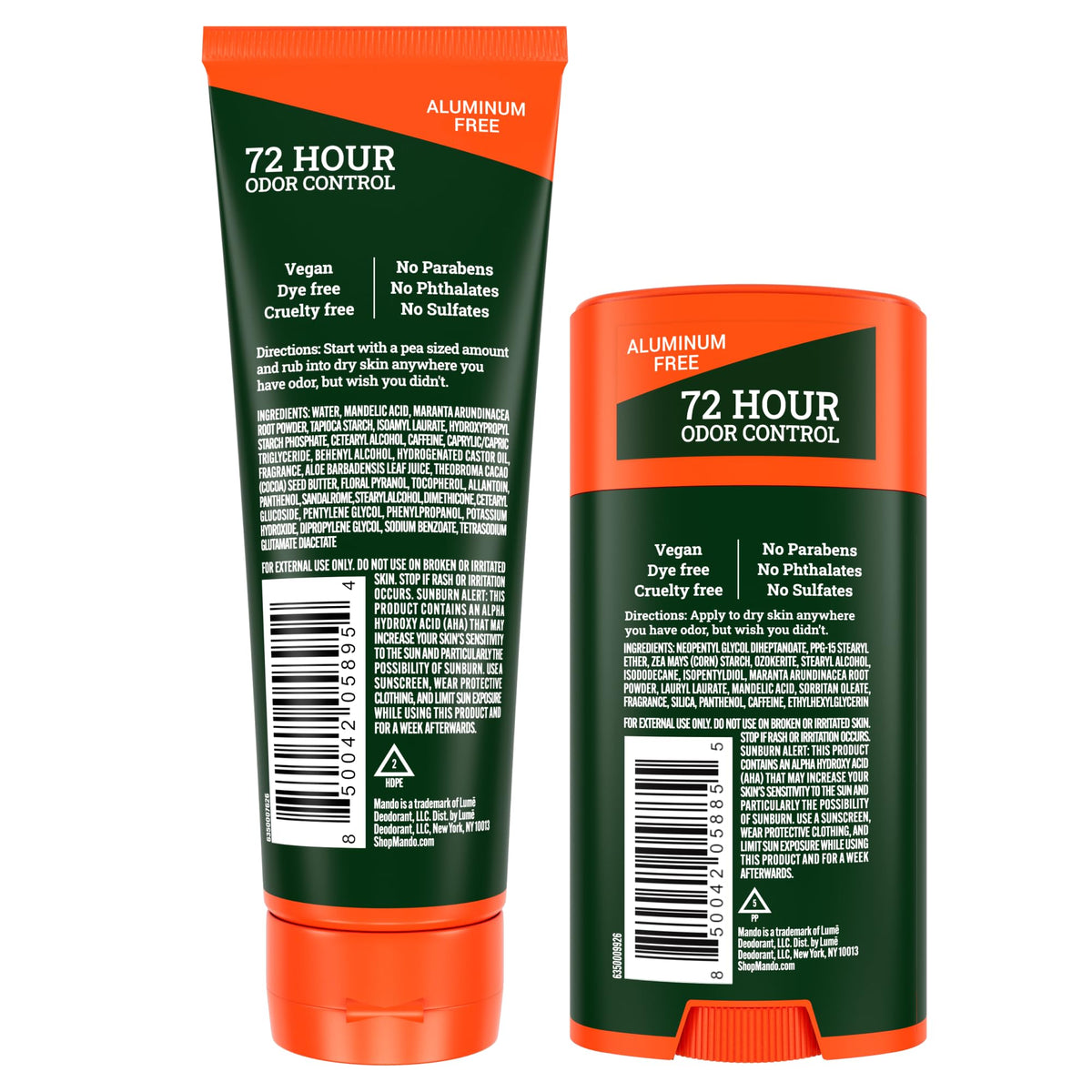 Mando Clover Woods solid stick for on-the-go freshness.