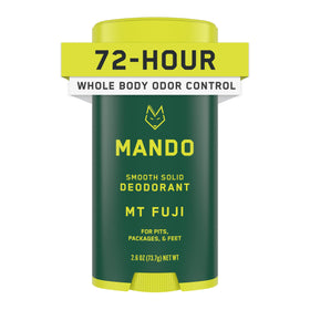 Mando Mt Fuji deodorant stick close-up showing long-lasting odor control