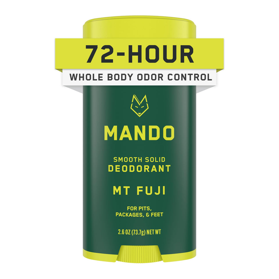 Mando Mt Fuji deodorant stick close-up showing long-lasting odor control