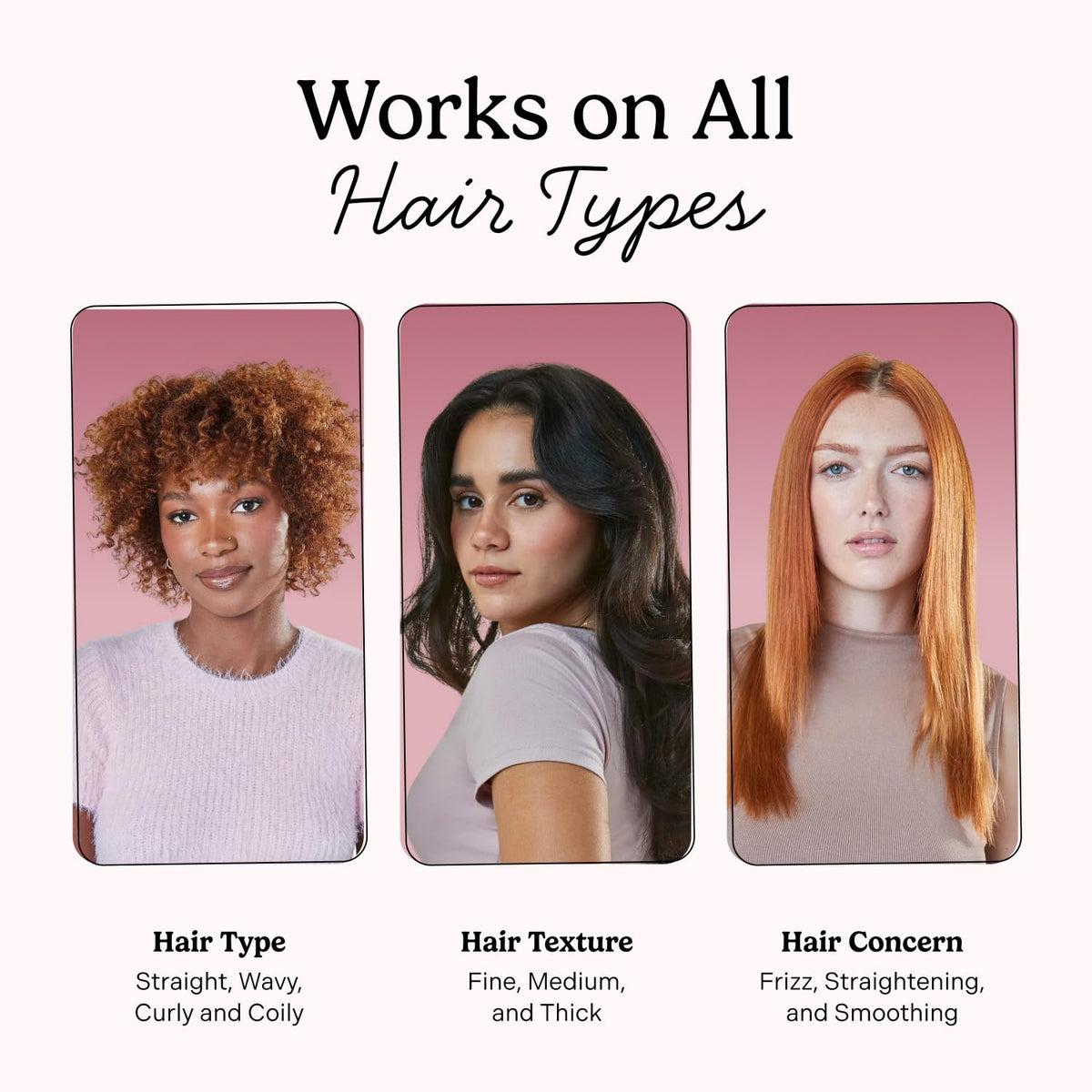 Mane detangler used for back-combing curls to add volume