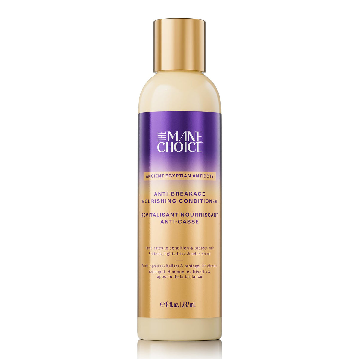 The Mane Choice Ancient Egyptian Anti-Breakage Conditioner bottle delivers hydration for dry hair.