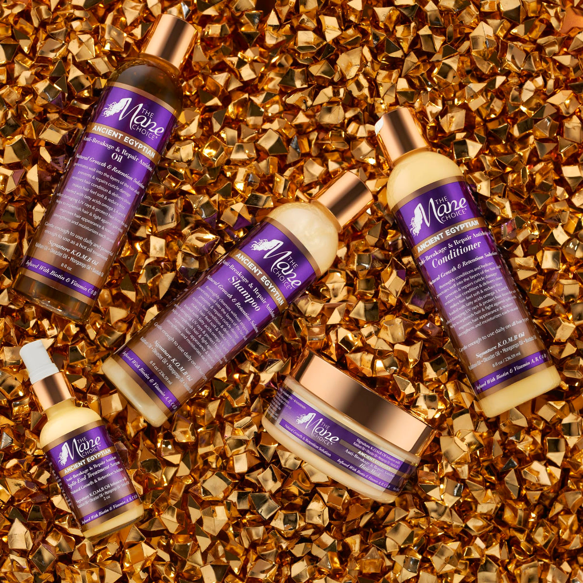 Close-up of The Mane Choice conditioner texture shows a rich, moisturizing formula for frizz control.
