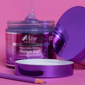 The Mane Choice Manetabolism Design Gel on styled hair with radiant shine and natural luster.