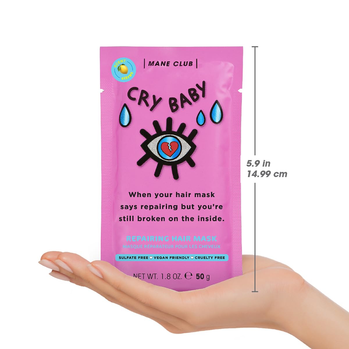 Texture-focused shot emphasizes creamy formula that nourishes dry, damaged-looking hair