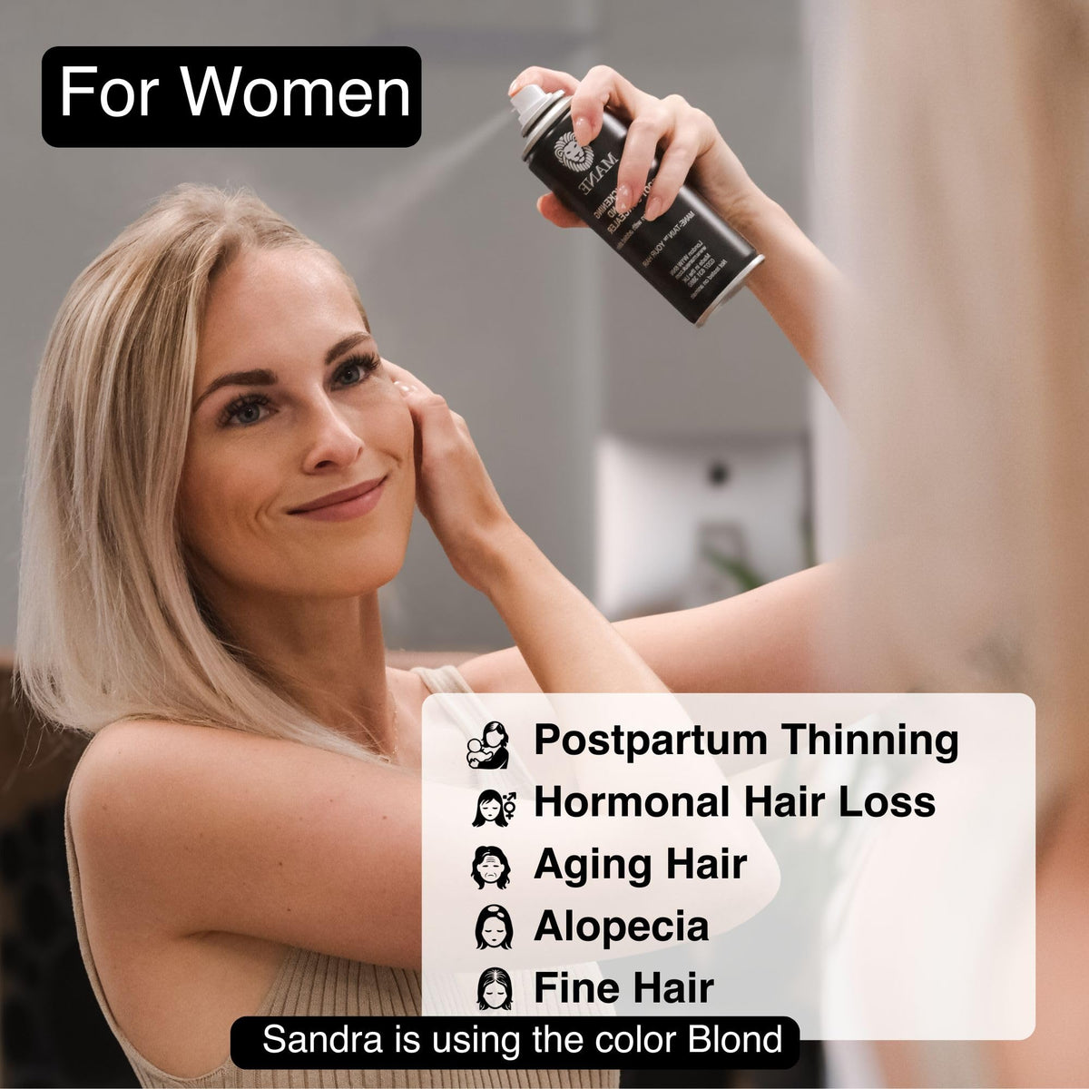 MANE Micro-Mineral Lightweight finish provides a comfortable hair feel