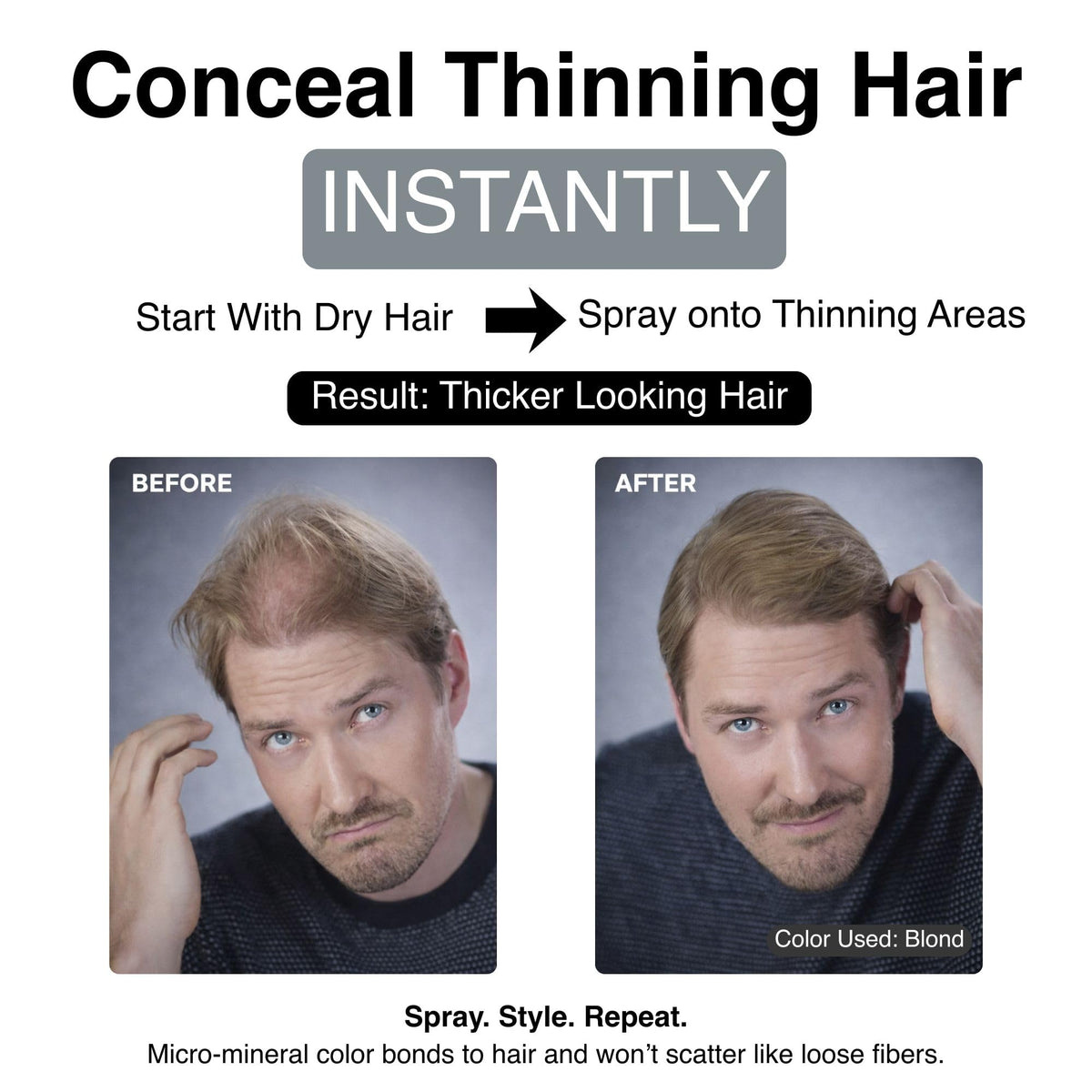 MANE Micro-Mineral Spray applies evenly for buildable coverage in seconds