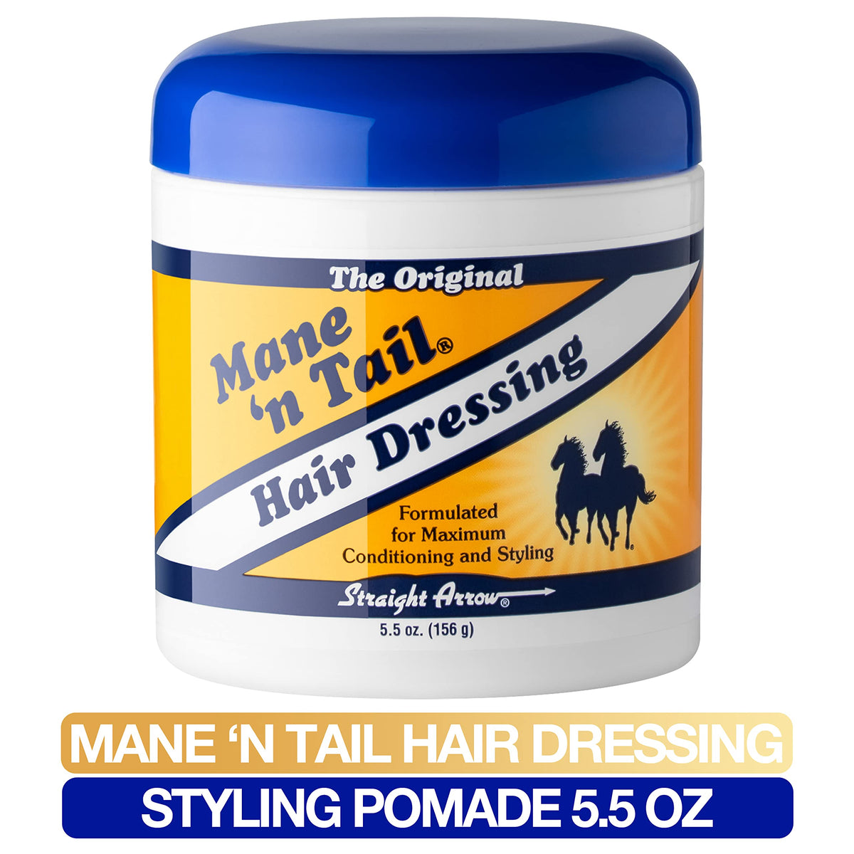 Mane 'n Tail Hair Dressing hands applying; helps prevent breakage and frizz.