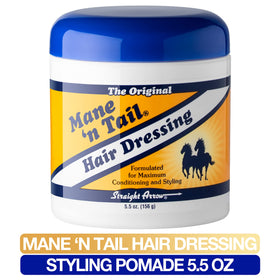 Mane 'n Tail Hair Dressing hands applying; helps prevent breakage and frizz.