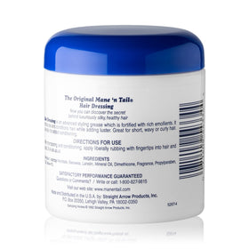 Mane 'n Tail Hair Dressing label showcases premium conditioning for edges.