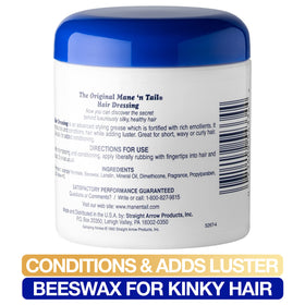 Mane 'n Tail Hair Dressing texture swirl; creamy formula spreads evenly.