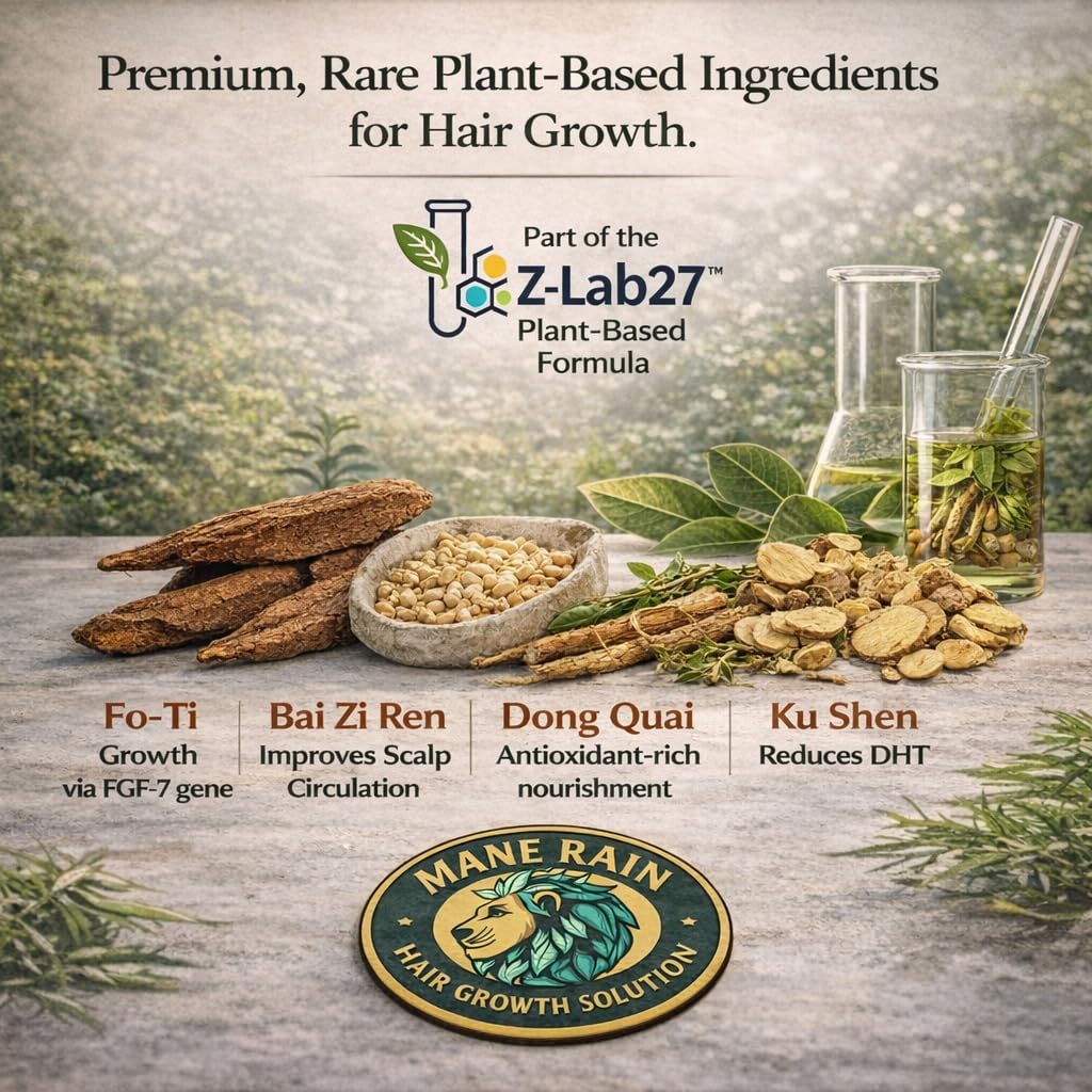 Close-up of Mane Rain Hair Growth serum texture ready for use.