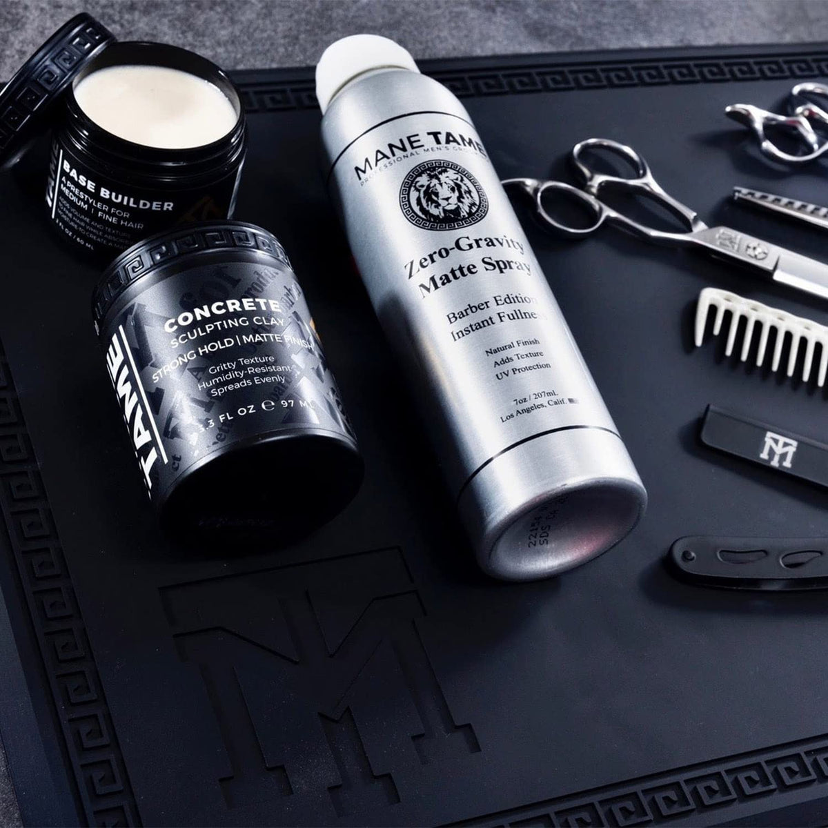 Gritty texture delivers raw, natural finish for confident, low-effort looks.