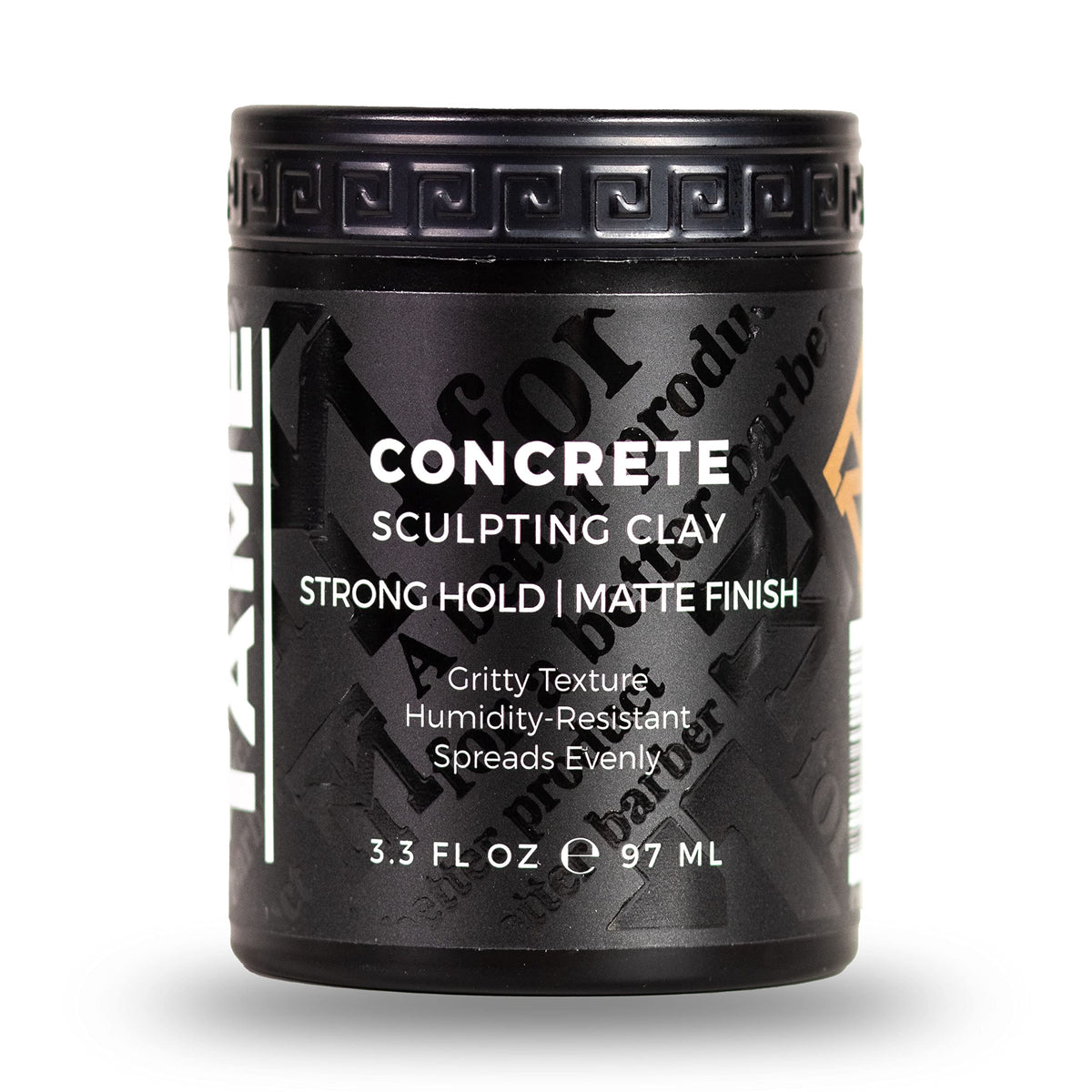 Mane Tame Concrete Sculpting Clay delivers ultra-strong hold for durable, all-day style.