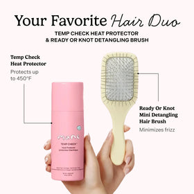 Mane detangler on wet hair for easier detangling and styling