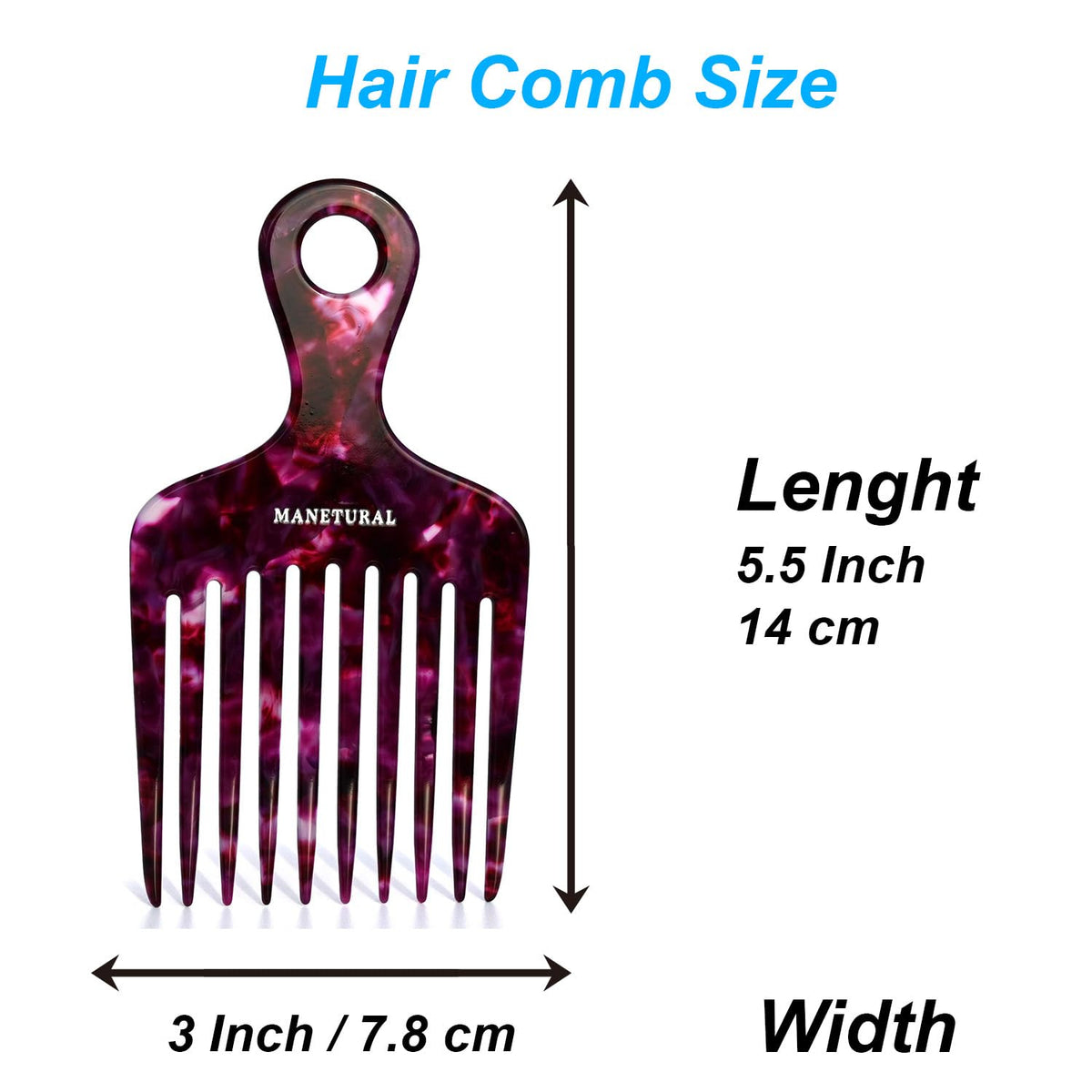 MANETURAL 14MX durable grooming tool purple designed for long-lasting use.