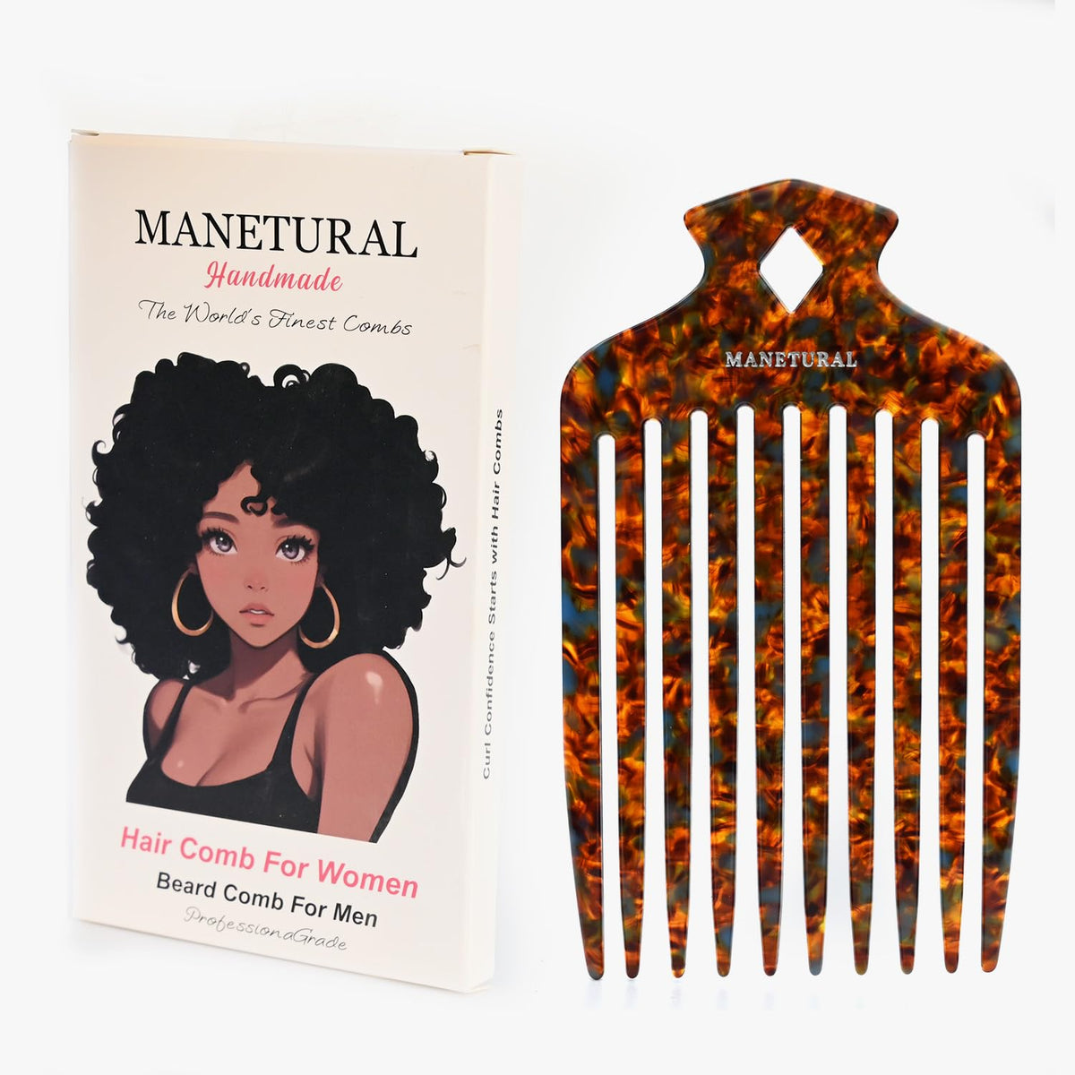 MANETURAL 15N in hand shows portable styling tool