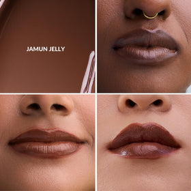 Mango People Jamun Jelly tube display highlights portable lip color for on the go