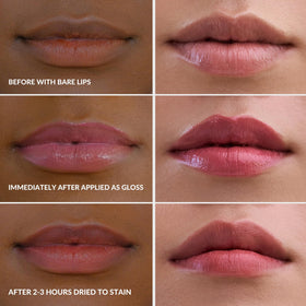 Mango People Rose Milk close up reveals soft pink glow
