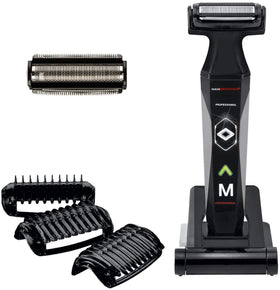 Mangroomer 2.0 Pro Pivot Head for precise contour shaving around the body.