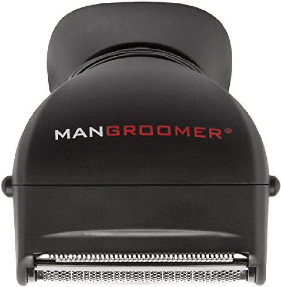 MANGROOMER attachment head with shock absorber neck enables smooth, gentle grooming.