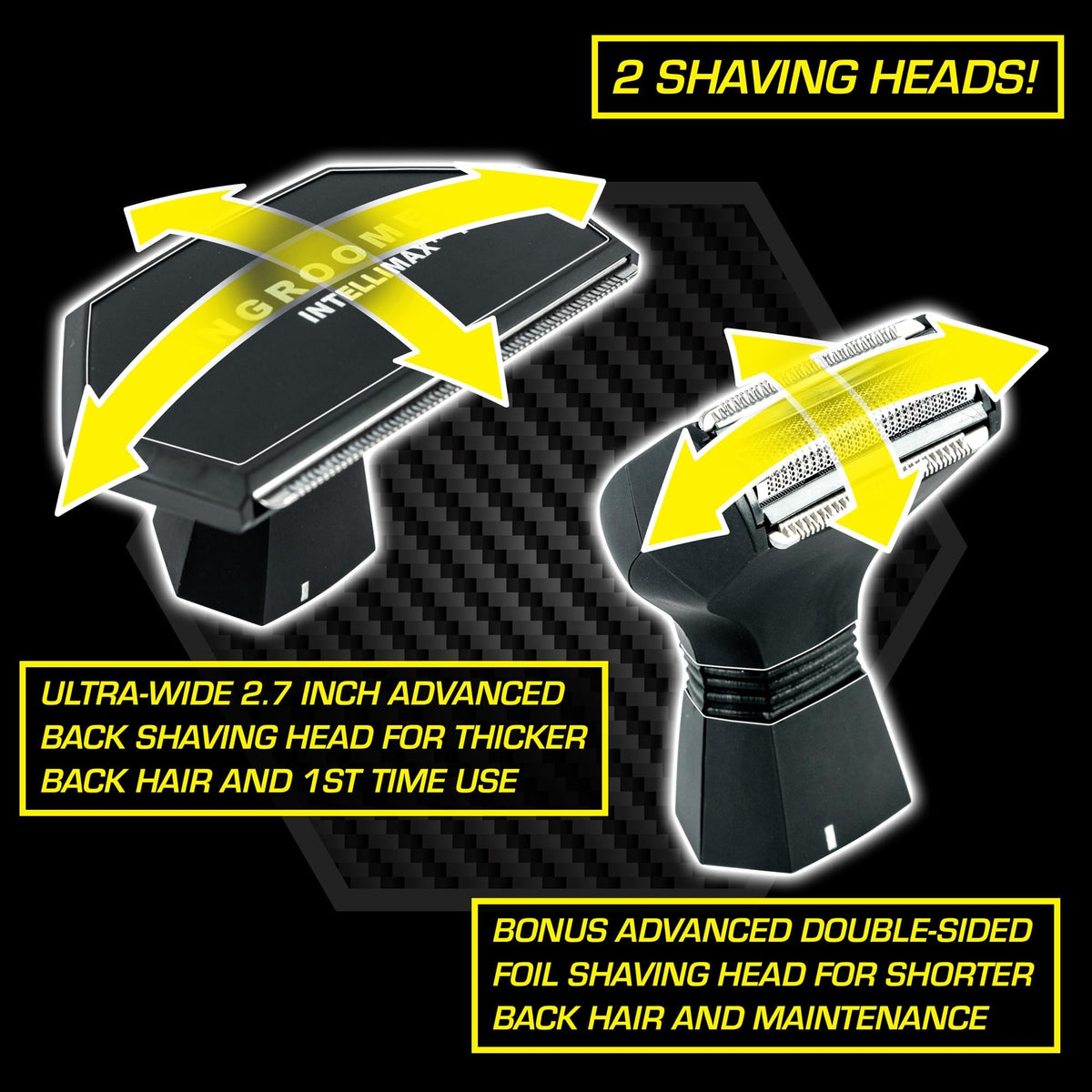 Dual-speed controls on the INTELLIMAX PRO for thick or maintenance grooming.