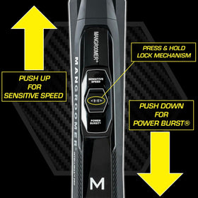 Extendable hexagon handle on the INTELLIMAX PRO for easy reach along the back.