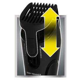 MANGROOMER Lithium Max Plus 2-in-1 design for trimming and shaving.