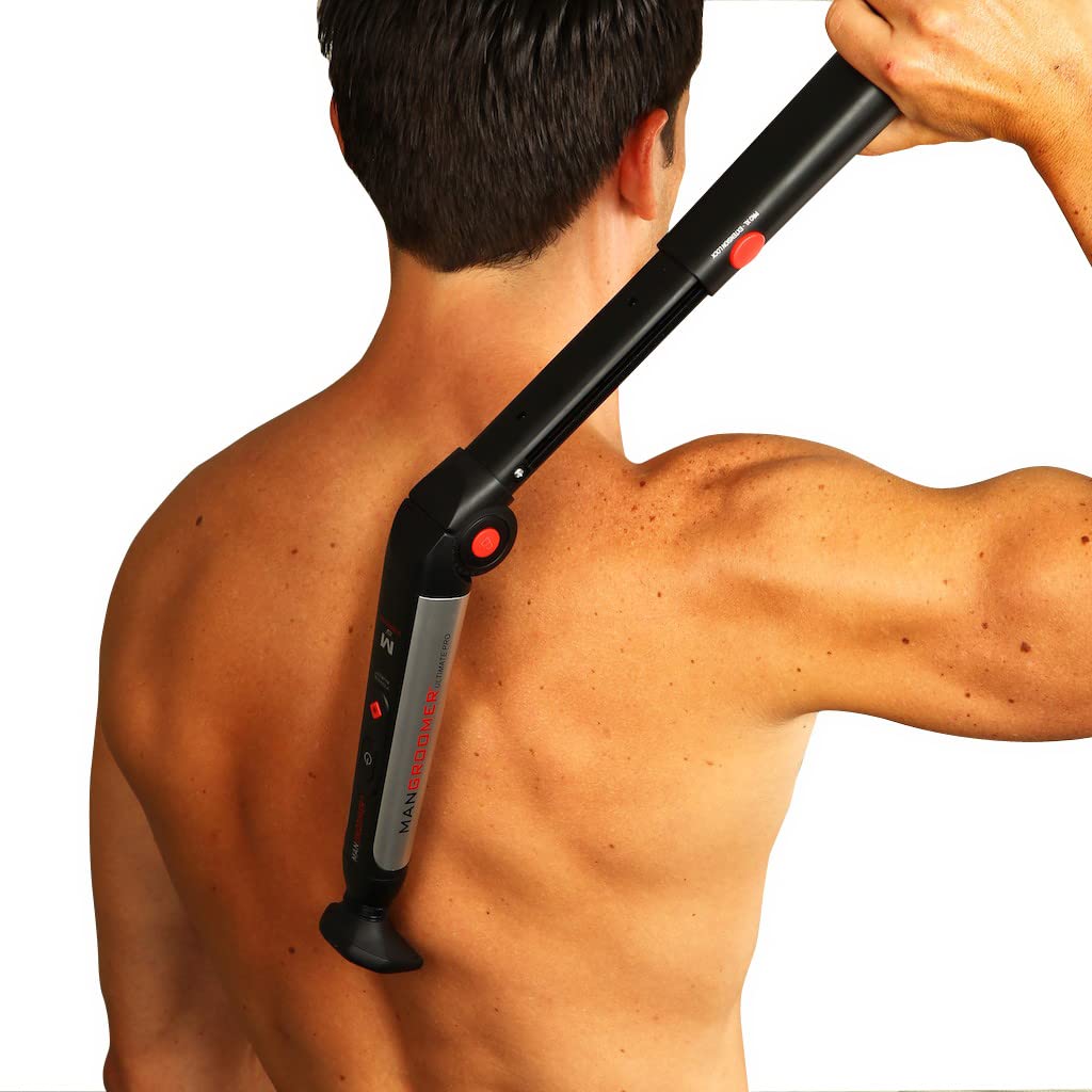 MANGROOMER Ultimate Pro back shaver flex neck contouring to your back