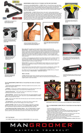 MANGROOMER replacement blade every six months with heavy use for sustained performance