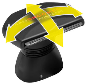 MANGROOMER Ultimate Pro back shaver with shock absorber neck following contours for comfort