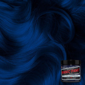 MANIC PANIC After Midnight color swatches reveal deep blue with green undertones.