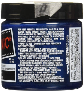 MANIC PANIC Atomic Turquoise dye poured for bold neon results at home.