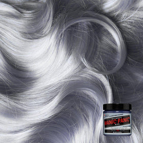 MANIC PANIC Classic Blue Steel pigment being poured for bold, long-lasting color