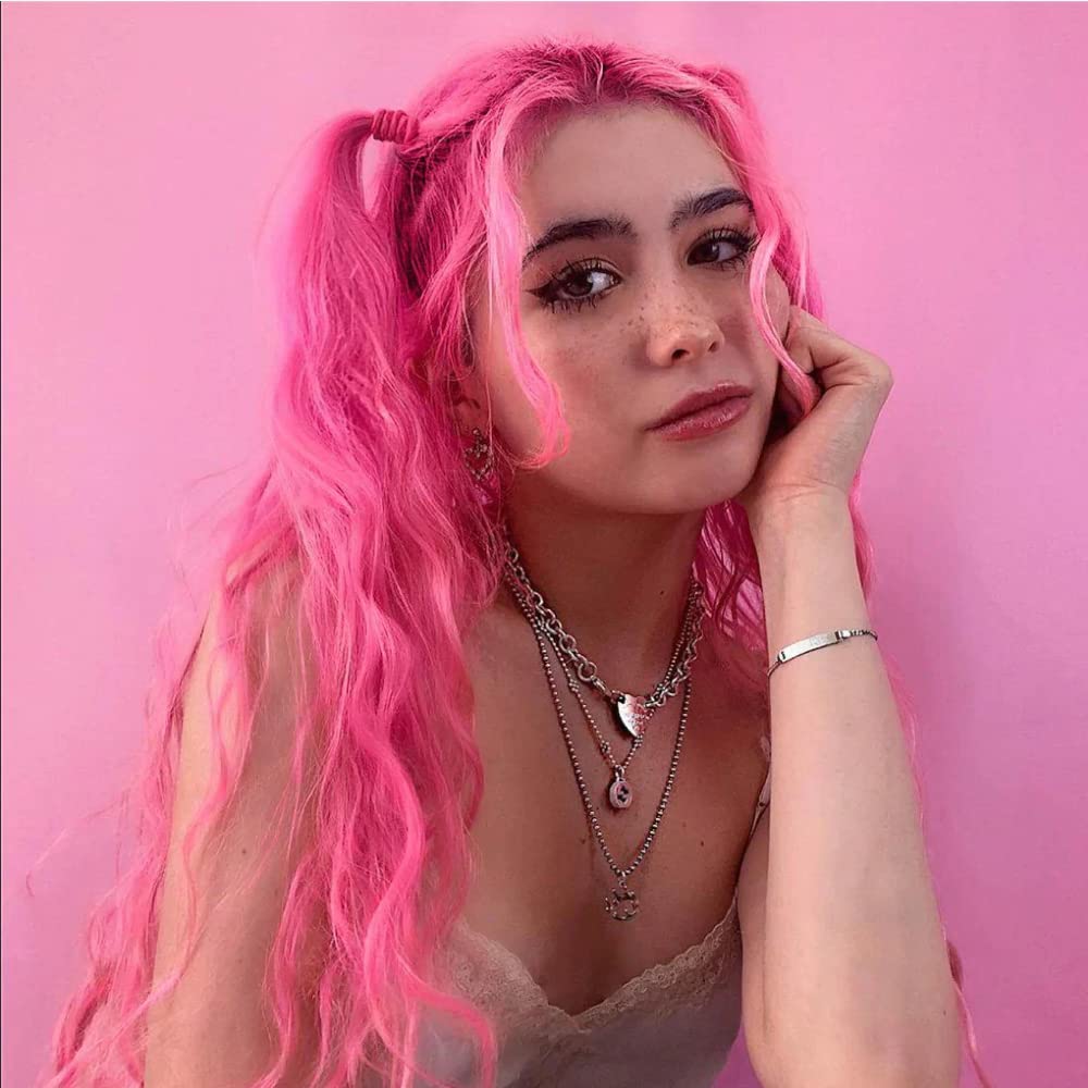 MANIC PANIC cotton candy pink on dark hair for deeper shades