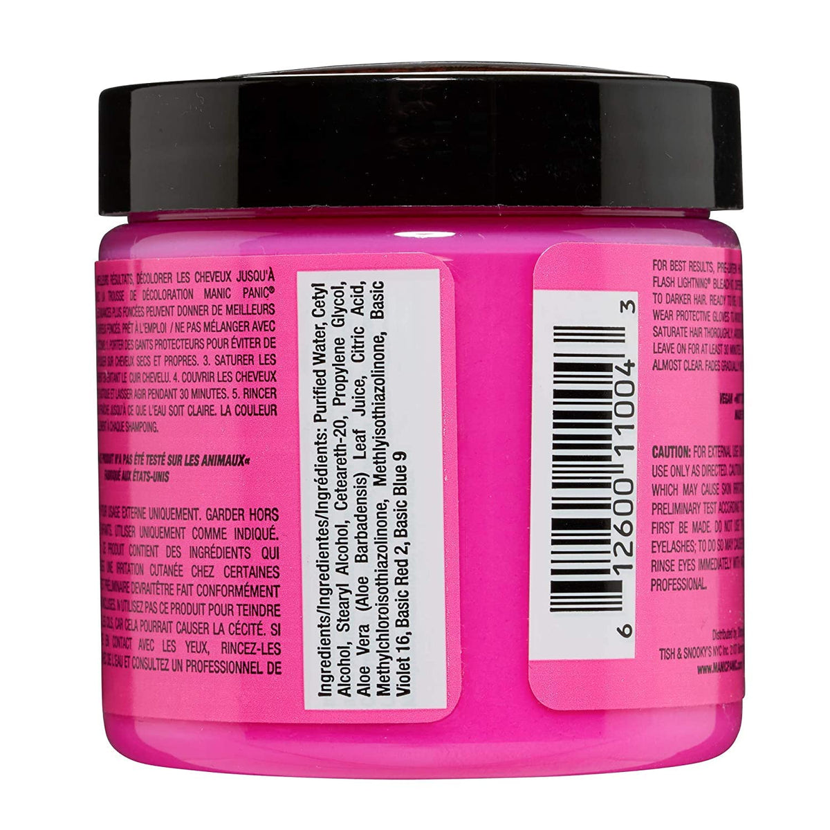 MANIC PANIC cotton candy pink dye bottle for easy shade mixing