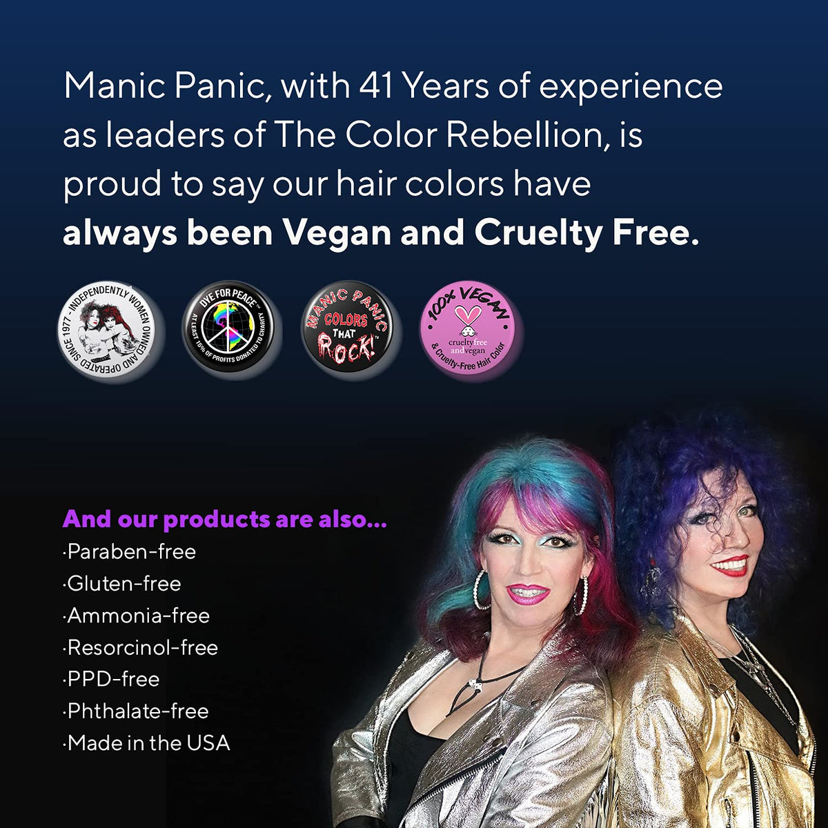 MANIC PANIC cotton candy pink under black light glows vibrantly