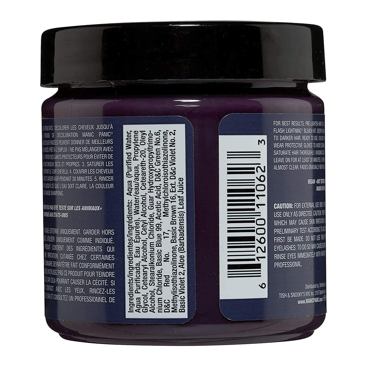 MANIC PANIC Dark Star jar closeup highlights rich pigment and conditioning.
