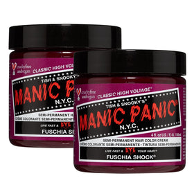 MANIC PANIC Fuschia Shock jar open showing vibrant color for DIY dye projects