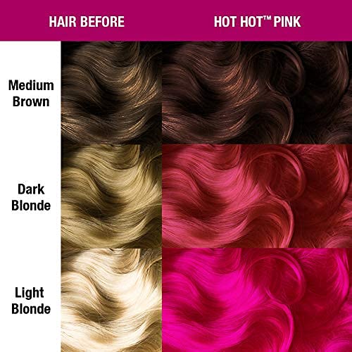 MANIC PANIC Hot Hot Pink Amplified glows under blacklight for party-ready color