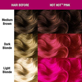 MANIC PANIC Hot Hot Pink Amplified glows under blacklight for party-ready color