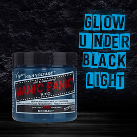 MANIC PANIC Mermaid Neon Ocean Blue color mixing for pastel or bold looks