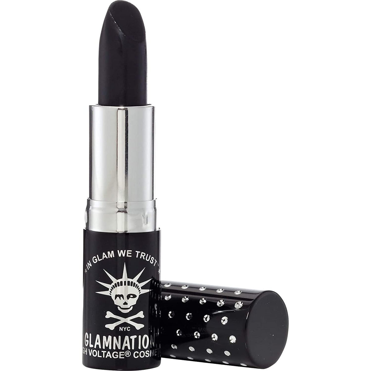 MANIC PANIC Nosferatu Lethal Lipstick in opaque black for bold, dramatic lips.