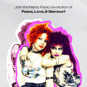 MANIC PANIC Orange Crush brand hero shot with bold color focus
