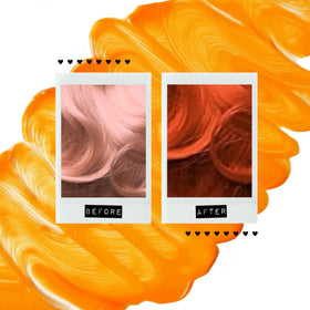 MANIC PANIC Orange Crush ingredients including shea butter and quinoa nourish hair