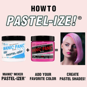 Pastelizer in use on hair applying a smooth pastel color