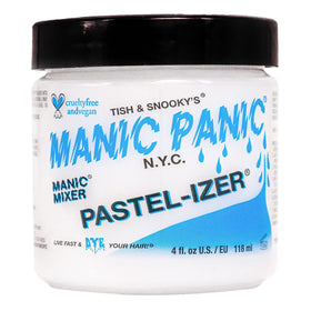 MANIC PANIC Pastelizer jar closeup showing creamy pastel mixing for soft hues
